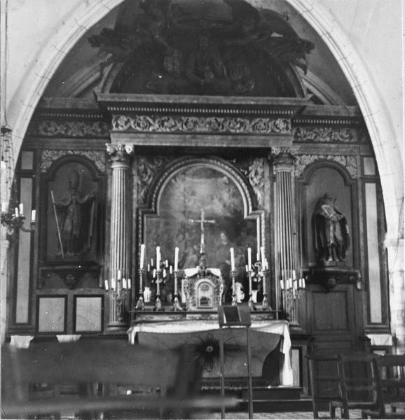 autel, retable, tabernacle, statues (maître-autel) - © Ministère de la Culture (France), Médiathèque du patrimoine et de la photographie (objets mobiliers), tous droits réservés