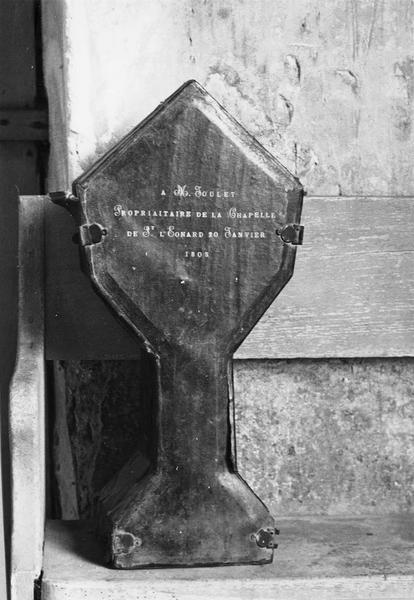 ostensoir, coffret, avec de l' inscription - © Ministère de la Culture (France), Médiathèque du patrimoine et de la photographie (objets mobiliers), tous droits réservés