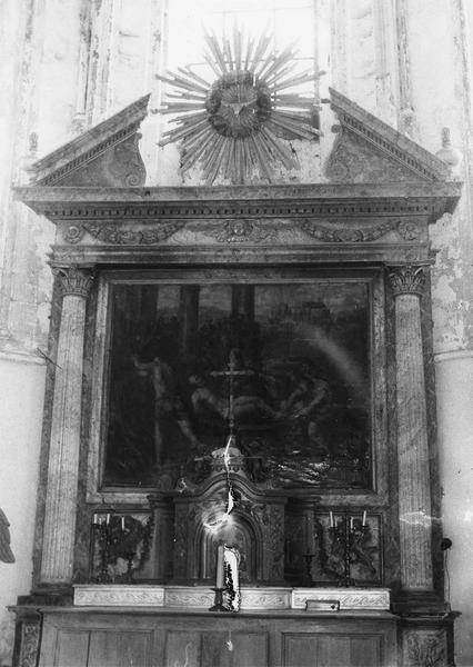 retable du maître-autel, tableau : Le Martyre de saint Georges - © Ministère de la Culture (France), Médiathèque du patrimoine et de la photographie (objets mobiliers), tous droits réservés