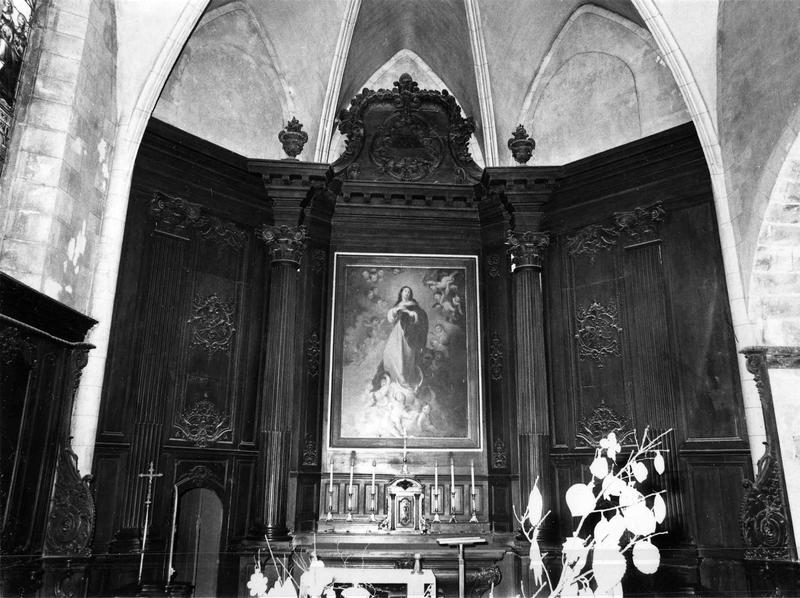 autel, retable, tableau : sainte Vierge