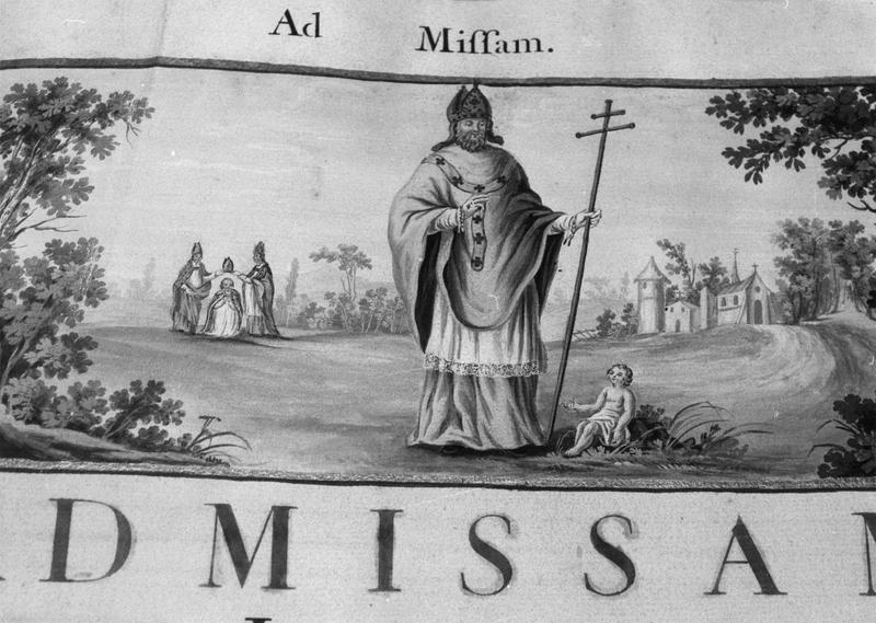 livre : missel de saint Leu et de saint Gilles, reliure, détail