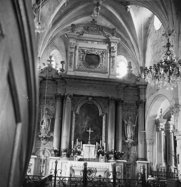 retable, autel, tabernacle, statues (maître-autel) - © Ministère de la Culture (France), Médiathèque du patrimoine et de la photographie (objets mobiliers), tous droits réservés