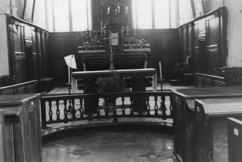 lambris de revêtement, stalles, bancs de fidèles