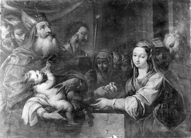 tableau : La Présentation de l'Enfant Jésus au temple, détail