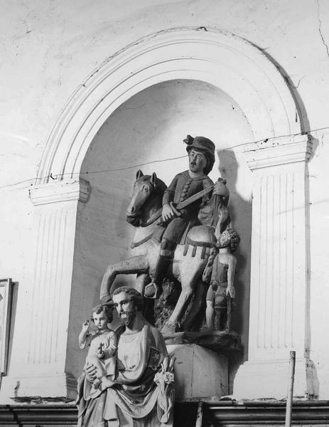 groupe sculpté : La Charité de saint Martin - © Ministère de la Culture (France), Médiathèque du patrimoine et de la photographie (objets mobiliers), tous droits réservés