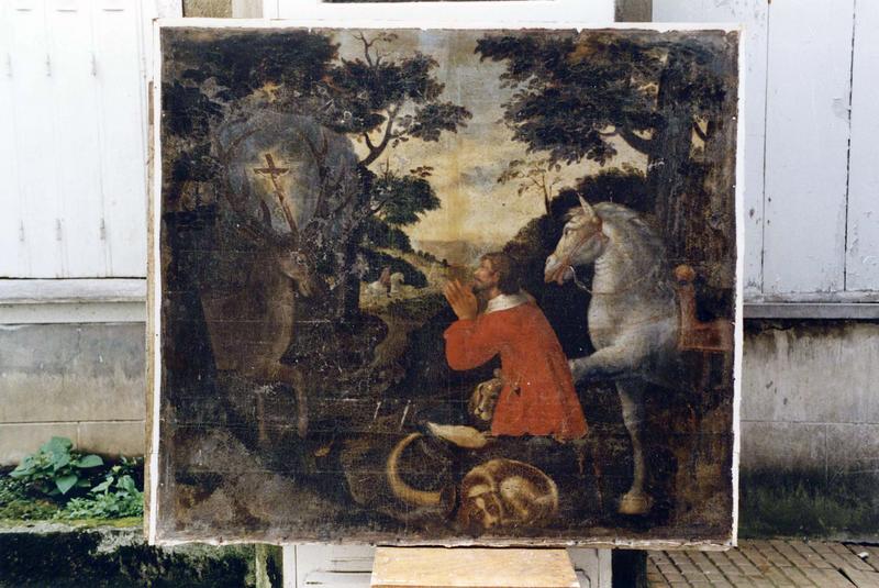 tableau : La Chasse de saint Hubert