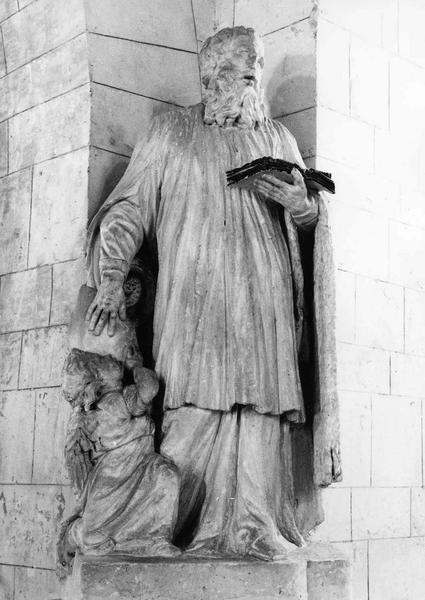 groupe sculpté : Saint Pathus et l'Ange