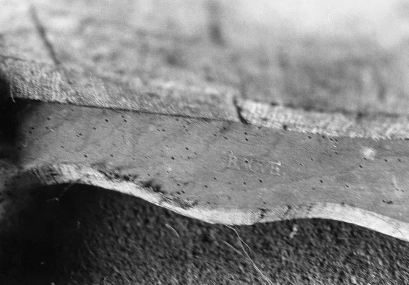 fauteuil, détail de l'inscription - © Ministère de la Culture (France), Médiathèque du patrimoine et de la photographie (objets mobiliers), tous droits réservés