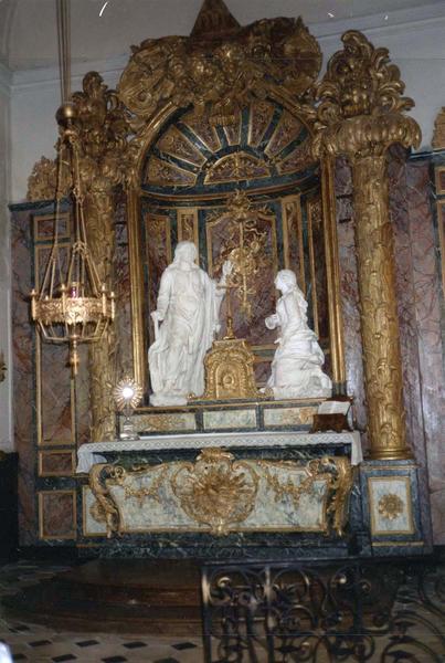 groupe sculpté : Apparition du Christ jardinier à Marie-Madeleine