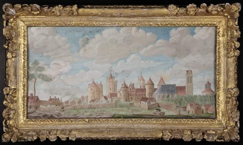 tableau et son cadre : Vue de Blandy - © Ministère de la Culture (France), Médiathèque du patrimoine et de la photographie (objets mobiliers), tous droits réservés