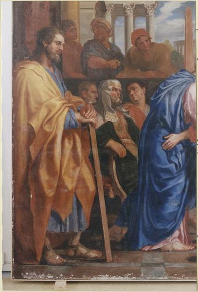 tableau du maître-autel : Jésus parmi les docteurs, détail