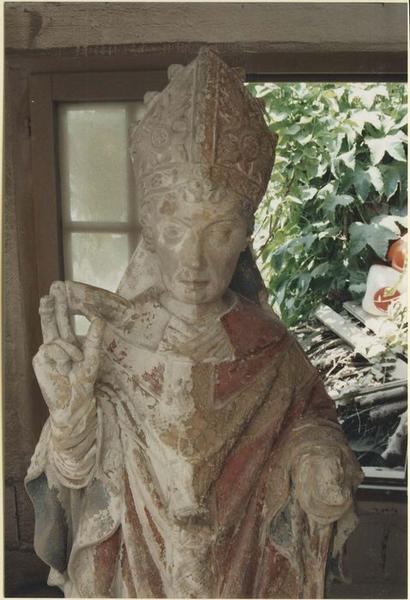 statue : saint Eloi, vue partielle - © Ministère de la Culture (France), Médiathèque du patrimoine et de la photographie (objets mobiliers), tous droits réservés