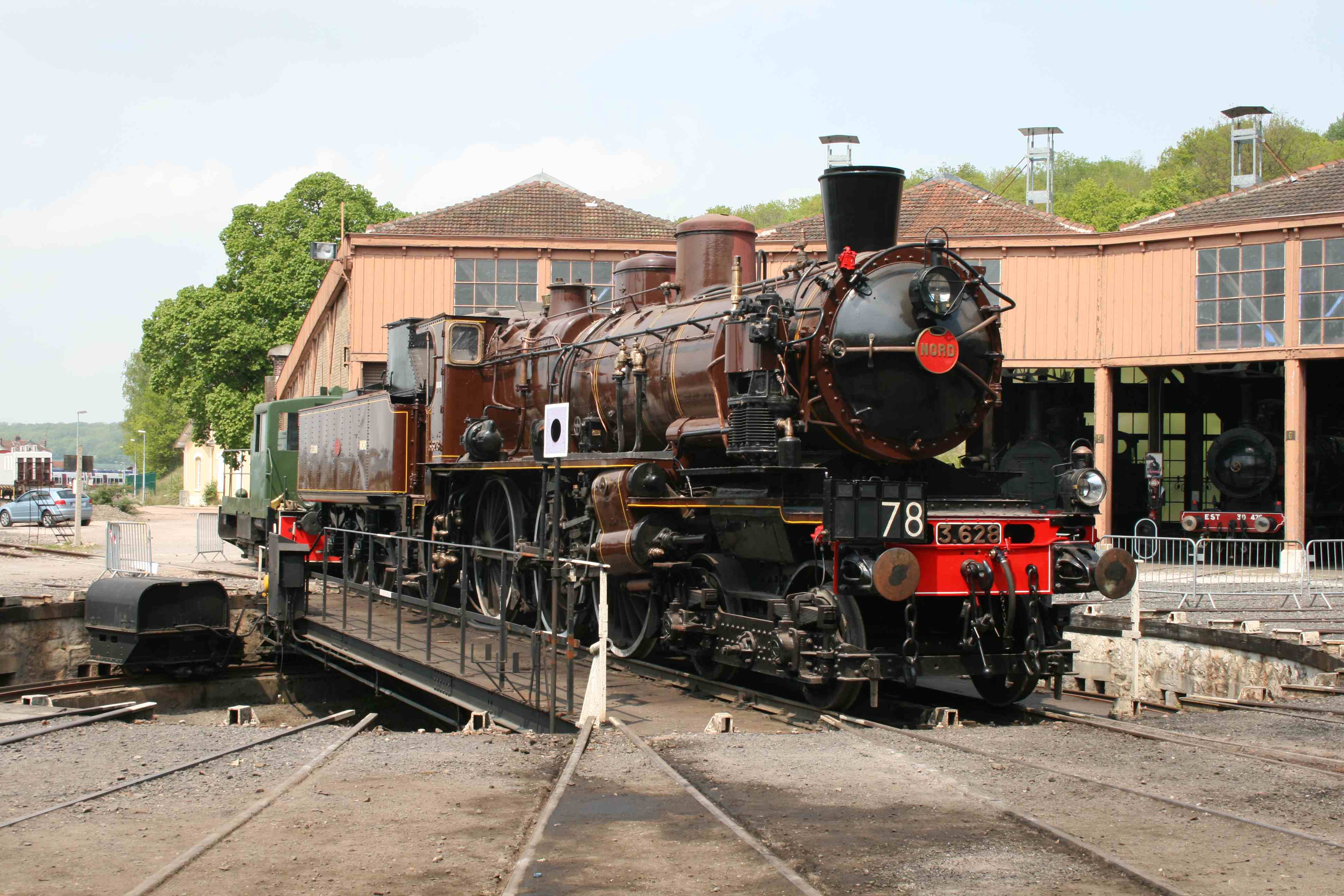 locomotive à vapeur 3.628 Nord et son tender - © Ministère de la Culture (France), Médiathèque du patrimoine et de la photographie – Tous droits réservés