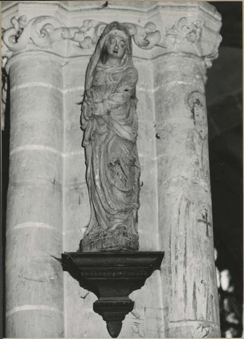  statue de poutre de gloire : Saint Jean et Vierge - © Ministère de la Culture (France), Médiathèque du patrimoine et de la photographie, diffusion GrandPalaisRmn Photo