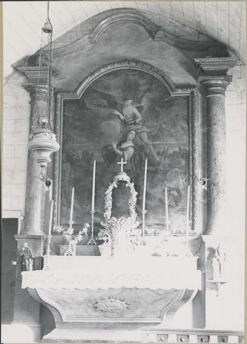 autel, retable et son tableau : Couronnement de sainte Catherine - © Ministère de la Culture (France), Médiathèque du patrimoine et de la photographie, diffusion GrandPalaisRmn Photo