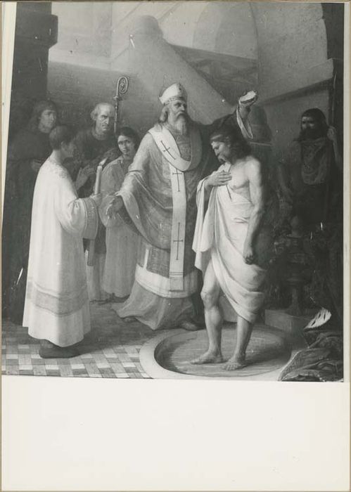 Tableau (cadre) : Le Baptême de Clovis par saint Rémi - © Ministère de la Culture (France), Médiathèque du patrimoine et de la photographie, diffusion GrandPalaisRmn Photo