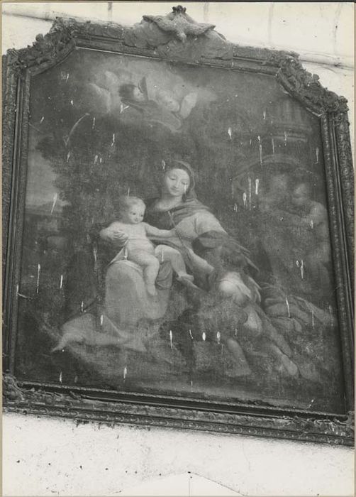 tableau et son cadre : Vierge à l'Enfant avec saint Jean-Baptiste - © Ministère de la Culture (France), Médiathèque du patrimoine et de la photographie, diffusion GrandPalaisRmn Photo