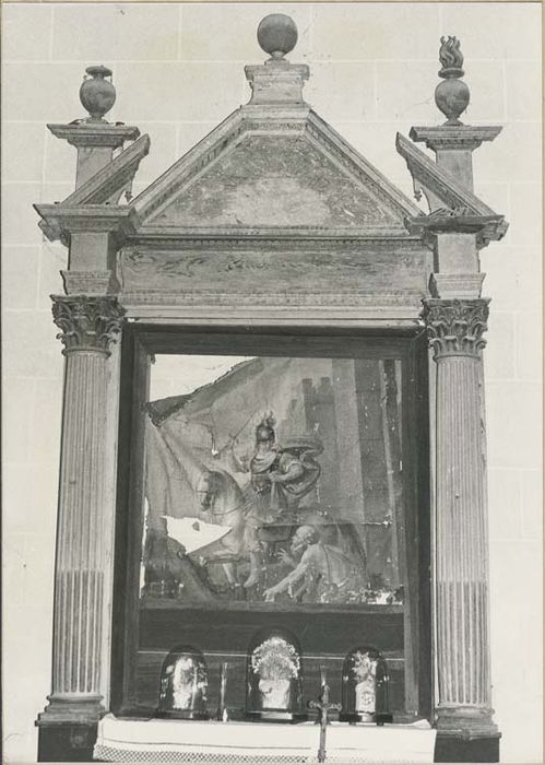 retable et tableau : Charité de saint Martin