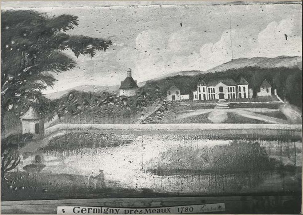 tableau : Vue de Germigny et du château - © Ministère de la Culture (France), Médiathèque du patrimoine et de la photographie, diffusion GrandPalaisRmn Photo