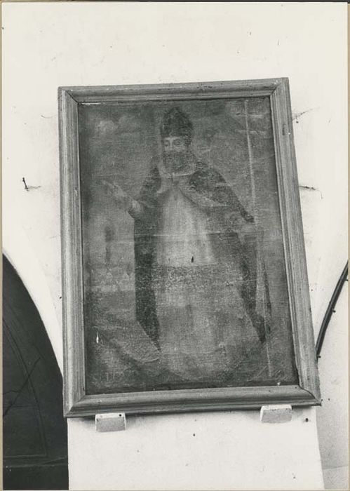 tableau et son cadre : Saint Loup arrêtant l'incendie de Melun - © Ministère de la Culture (France), Médiathèque du patrimoine et de la photographie, diffusion GrandPalaisRmn Photo