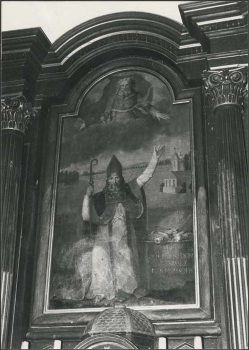retable du maître-autel et son tableau : Saint Médard