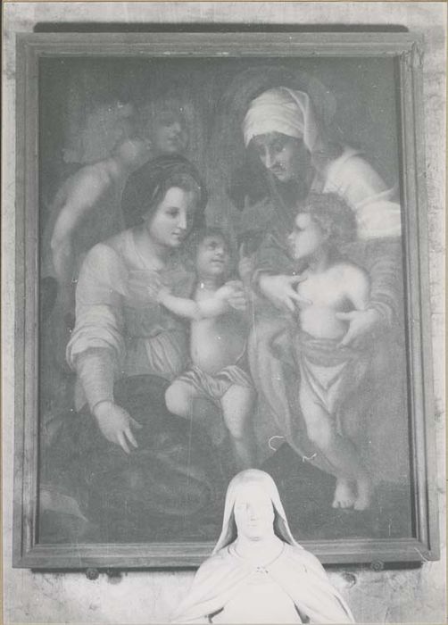 Tableau : Vierge à l'Enfant avec saint Jean-Baptiste et sainte Elisabeth