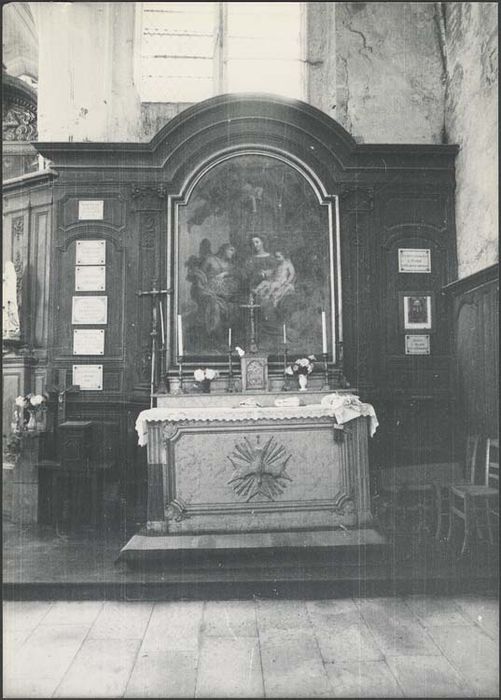 retable latéral sud et tableau : Sainte Famille - © Ministère de la Culture (France), Médiathèque du patrimoine et de la photographie, diffusion GrandPalaisRmn Photo