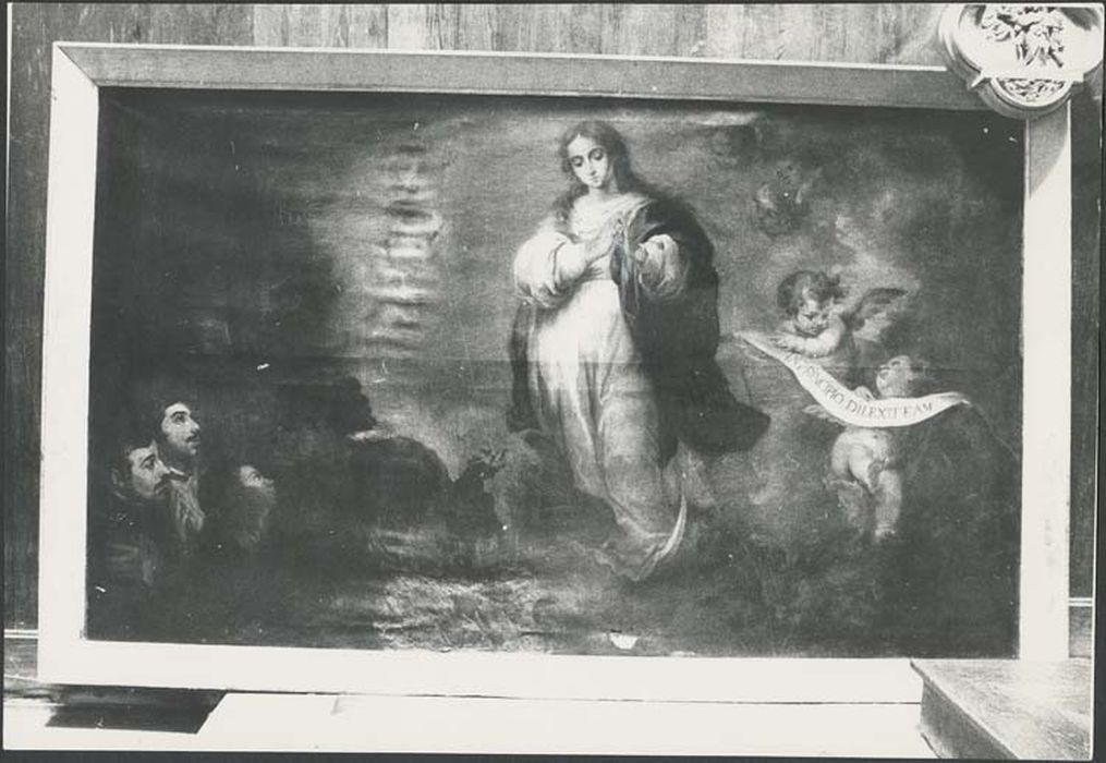 tableau : Immaculée Conception avec plusieurs donateurs et des anges - © Ministère de la Culture (France), Médiathèque du patrimoine et de la photographie, diffusion GrandPalaisRmn Photo