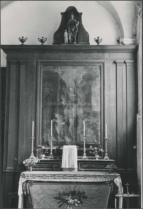 autel de Saint-Roch, retable, tableau et statue : Saint Roch