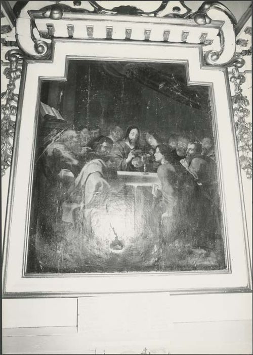 retable du maître-autel et son tableau : Cène