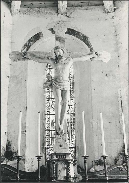 statue de poutre de gloire : Christ en croix - © Ministère de la Culture (France), Médiathèque du patrimoine et de la photographie, diffusion GrandPalaisRmn Photo