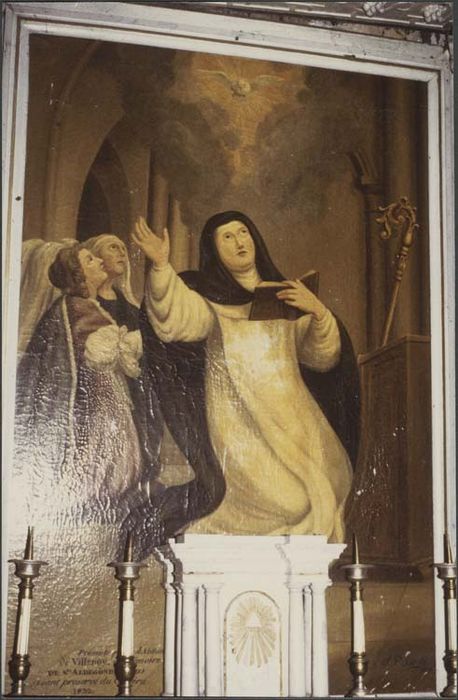 tableau ex-voto : Sainte Aldegonde
