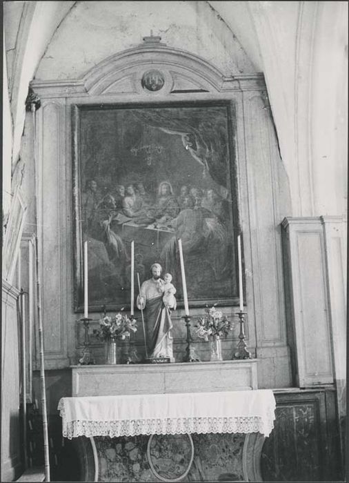 autel latéral nord, retable et tableau : Cène - © Ministère de la Culture (France), Médiathèque du patrimoine et de la photographie, diffusion GrandPalaisRmn Photo