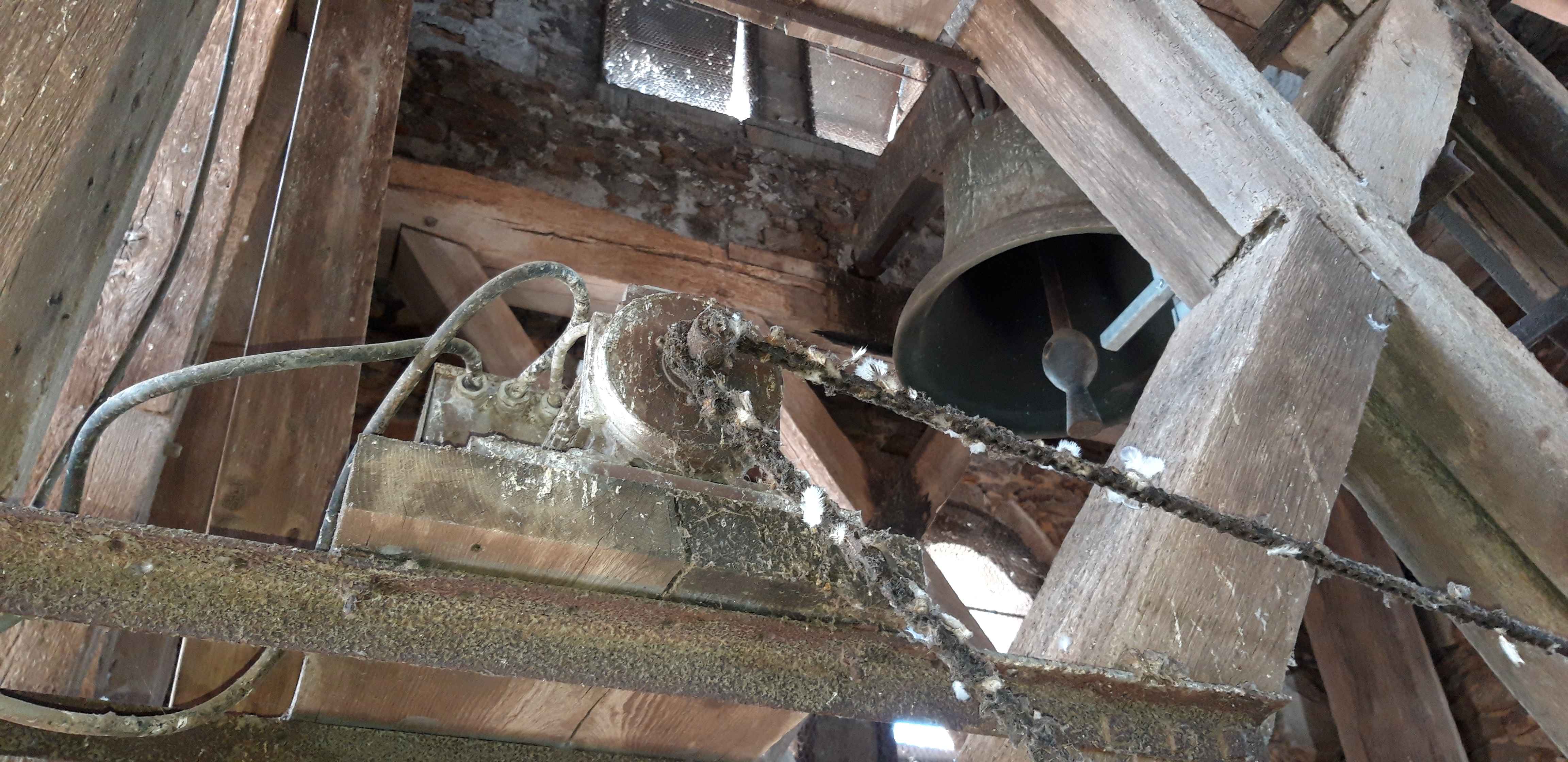 cloche dite Martine, intérieur du clocher