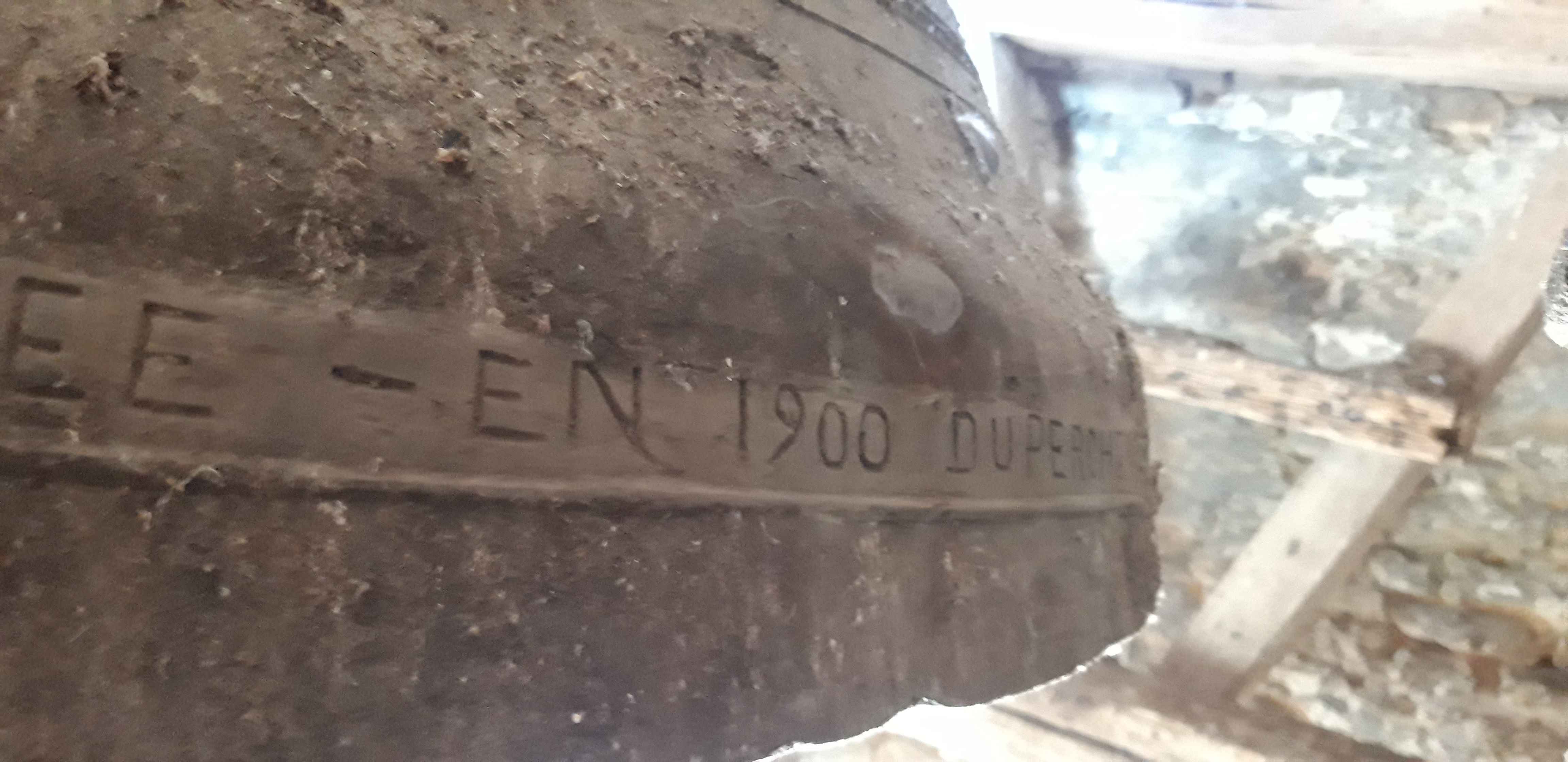 cloche dite Martine, détail de l'inscription concernant la réparation de 1900