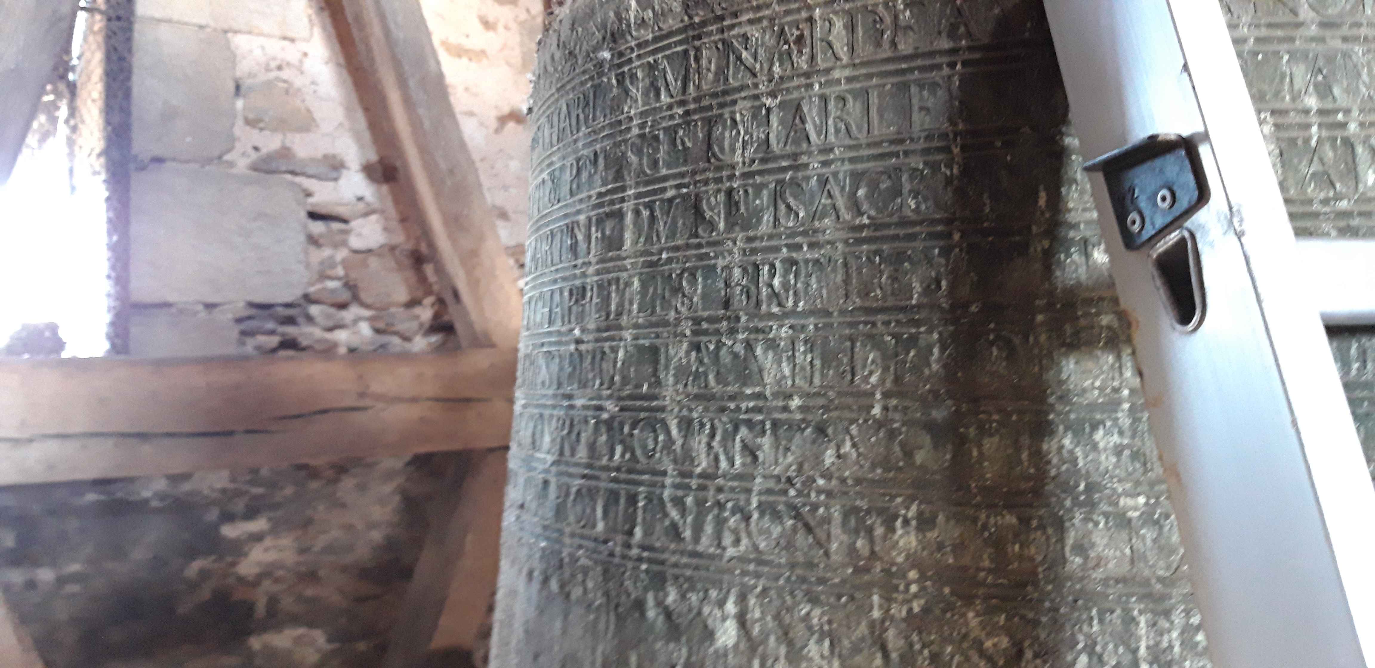 cloche dite Martine, détail de l'inscription