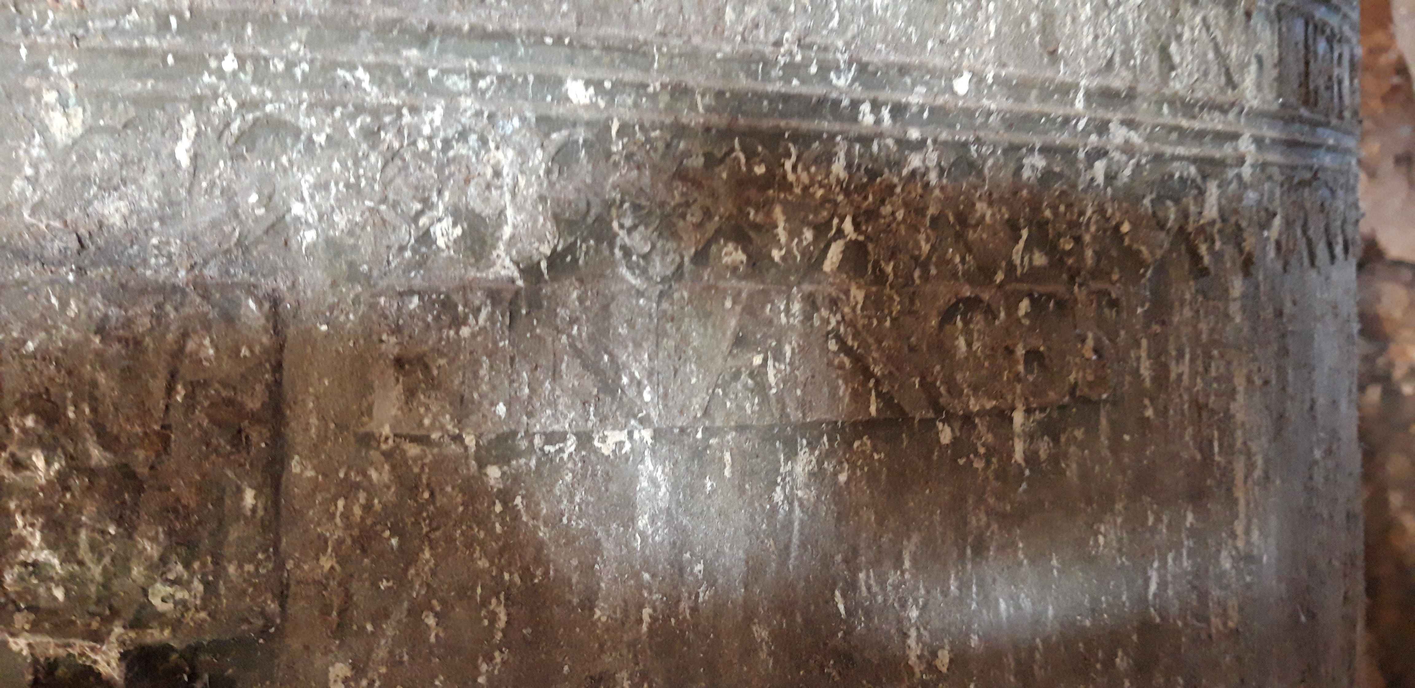 cloche dite Martine, détail de l'inscription