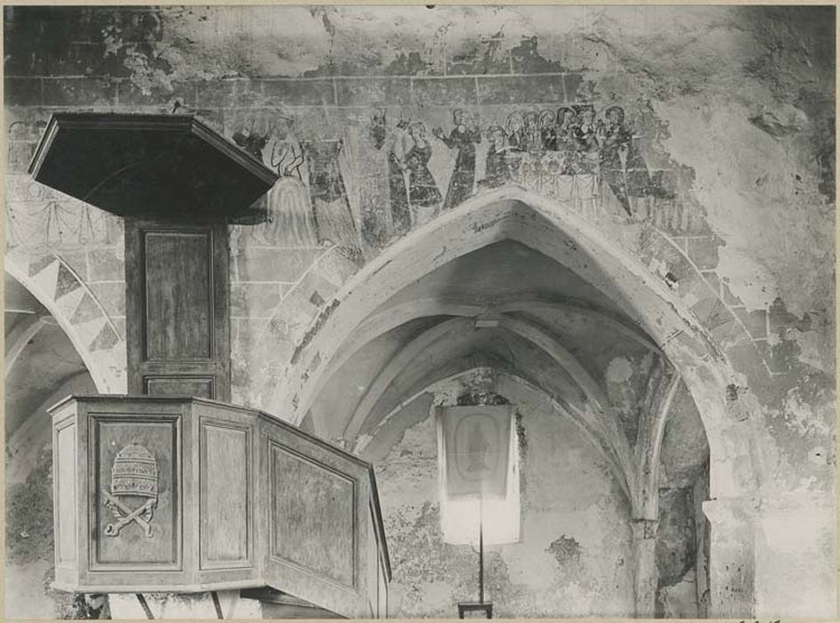 peintures monumentales : Légendes de saint Jean-Baptiste et saint Laurent