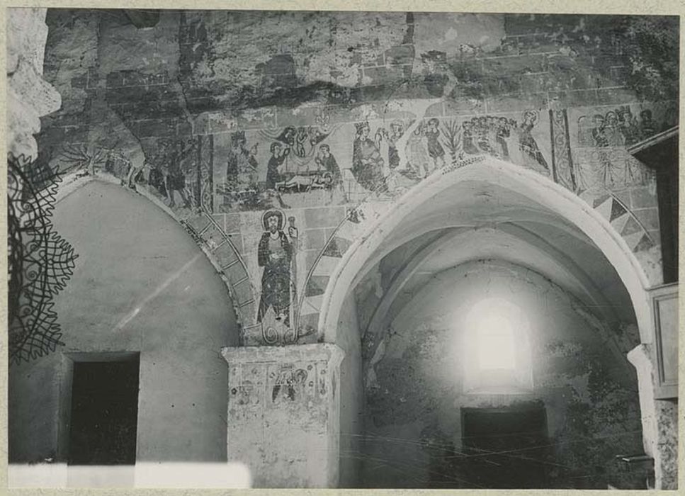 peintures monumentales : Légendes de saint Jean-Baptiste et saint Laurent