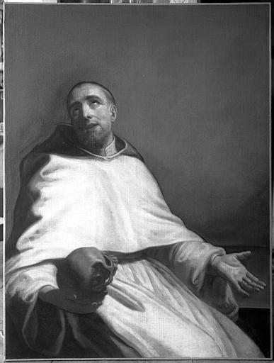 Peinture sur toile : saint Bruno méditant - © Ministère de la Culture (France), Médiathèque du patrimoine et de la photographie, diffusion GrandPalaisRmn Photo