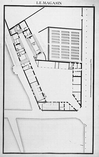 Gravure : Plan du magasin