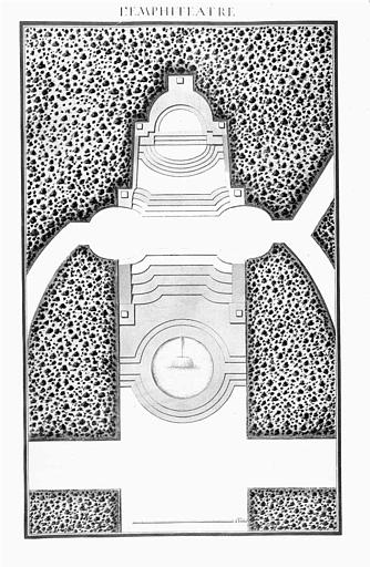 Gravure : Plan de l'Amphithéâtre