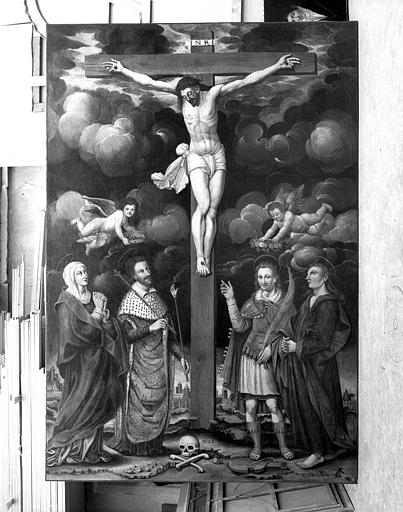 Peinture sur toile : La Crucifixion - © Ministère de la Culture (France), Médiathèque du patrimoine et de la photographie, diffusion GrandPalaisRmn Photo