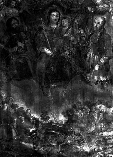 Peinture sur toile : Notre Dame libératrice ou les malheurs de la guerre