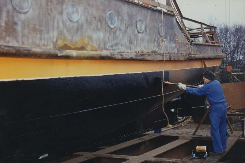 bateau de service (remorqueur fluvial) dit Jacques, vue partielle