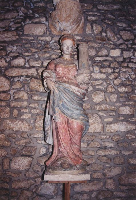 statue : sainte Barbe