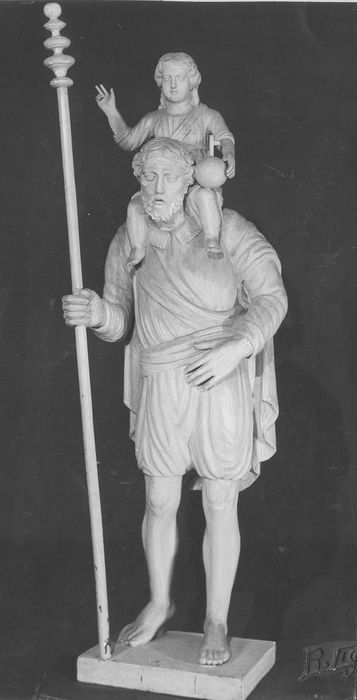 statue : saint Christophe - © Ministère de la Culture (France), Médiathèque du patrimoine et de la photographie, diffusion RMN-GP