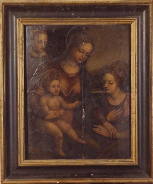 tableau : le mariage mystique de sainte Catherine, vue générale - © Ministère de la Culture (France), Médiathèque du patrimoine et de la photographie (objets mobiliers), tous droits réservés