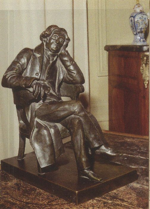 statue : Portrait de Carlo Botta assis