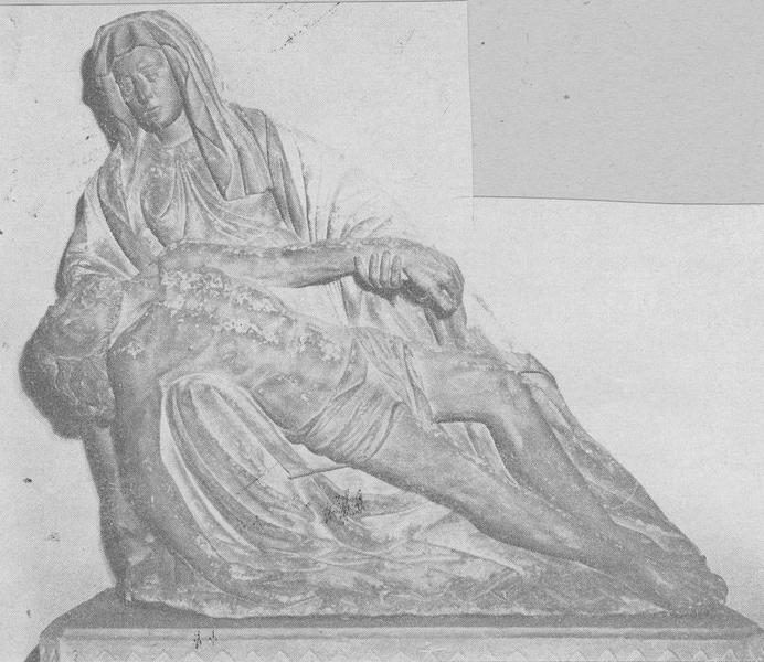 statue : Vierge de Pitié, vue générale